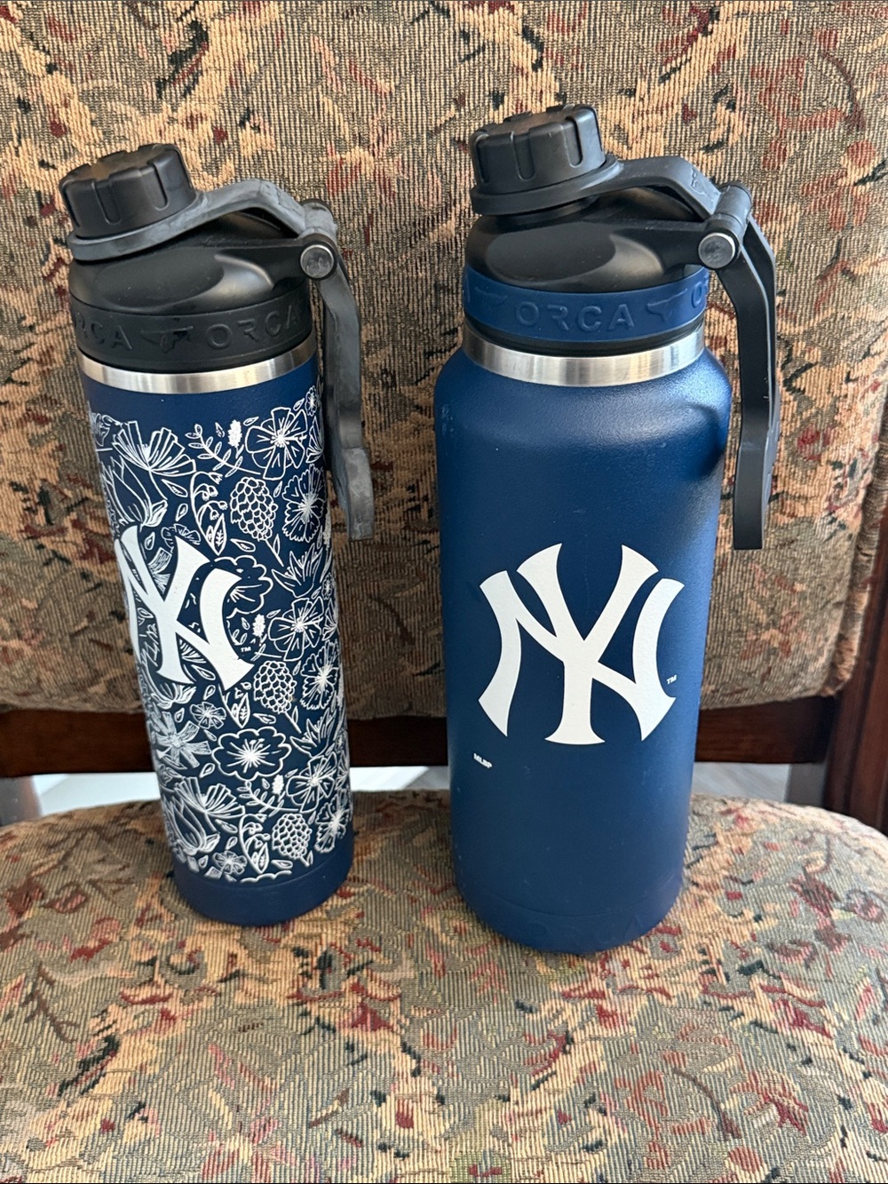 ORCA. Navy Stainless Steel Sports Water Bottle - Yankees Logos